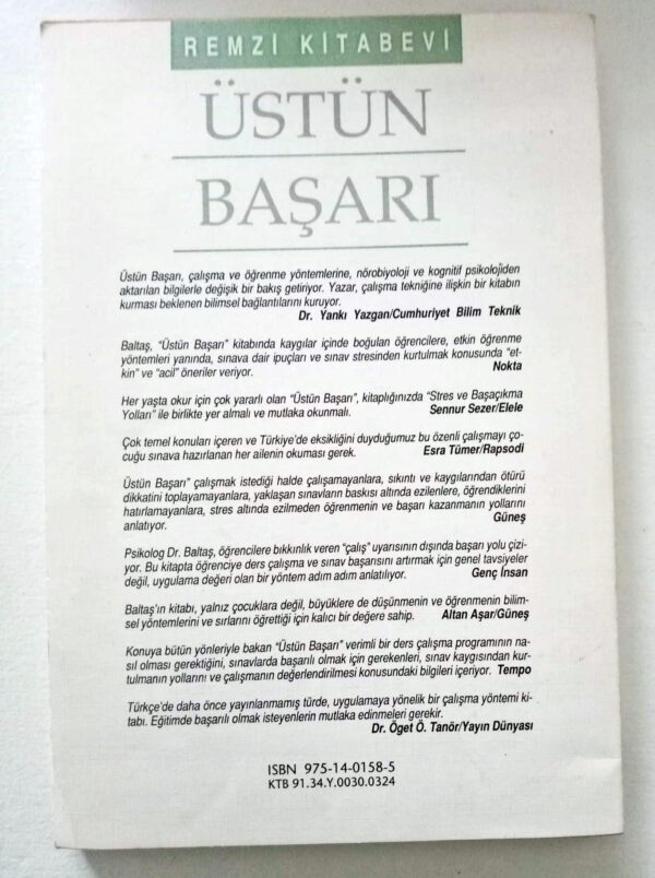 Üstün Başarı - Prof.Dr. Acar Baltaş - Görsel 2