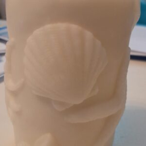 DENİZ KABUĞU DESENLİ-PARFÜM KOKULU MUM